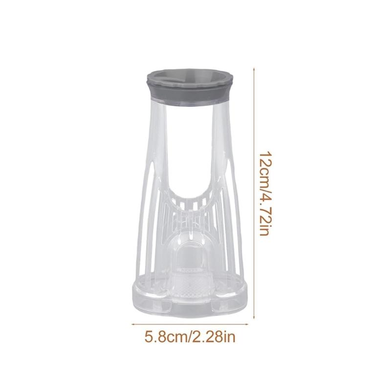 Short Coffee Machine Filter Basket Holder Heat Resistant Plastic Coffee Filter Bracket For Enhanced Brewing Efficiency