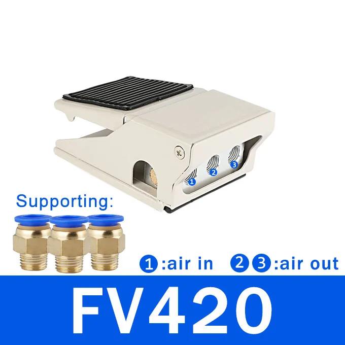 Pneumatic 4F210-08L Foot Pedal Valve Cylnder Control Switch FV320 FV 420 4F210-08G Ttwo Position Five Links