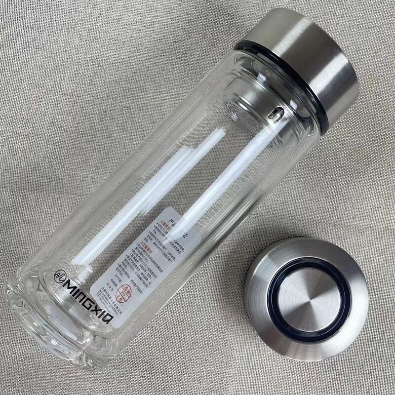 Hechang Xinmei Double-Layer Glass Tea Water Cup