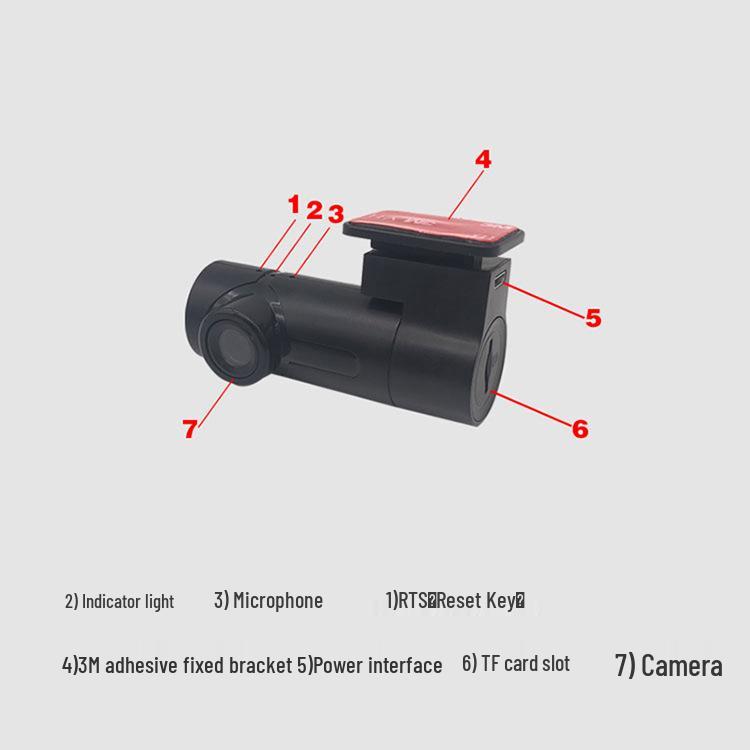 Bestseller HD Nachtsicht WiFi Dashcam mit App-Konnektivität