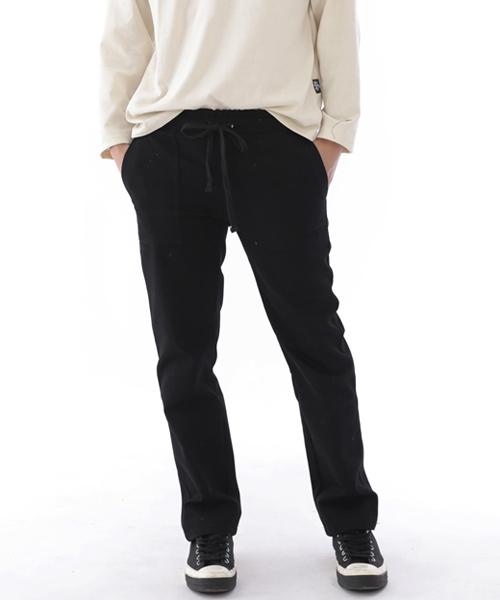 Seinteukeulu Nice Bag Straight Fatigue Pants Nsb-320 Black