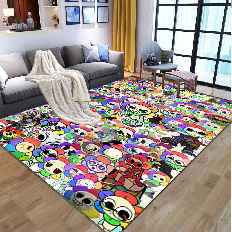 Dandy's World Pattern Rug, Indoor/Outdoor Mat, for Picnic, Gameroom, Bedroom, Office, Living Room, Home Decor Carpet, Birthday Gift