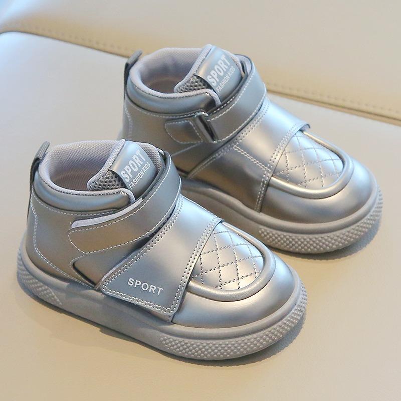 Children’s Sneakers, Spring Style, Boys’ Casual Skate Shoes, High-Top Girls’ Chunky Shoes, Soft-Soled Baby Flats