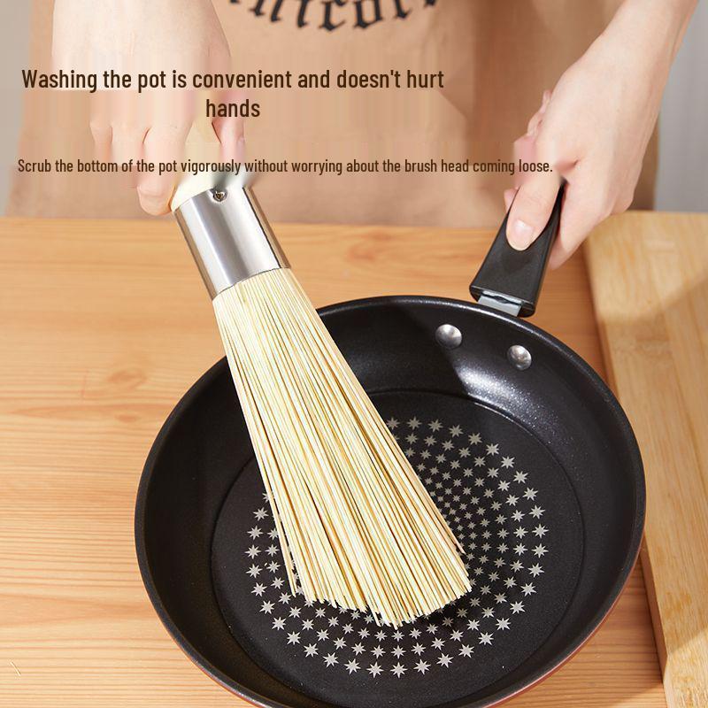 Bambus & Holz Natürliches Topfbürsten-Set - Altmodischer Luffaschwamm & Umweltfreundliche Küchenreinigungswerkzeuge