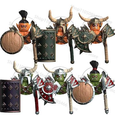 DT8905 Mittelalterliche Orks Modellsteine Mini Kompatibel Montage Actionfiguren Puzzle Cartoon Bausteine Spielzeug Geburtstagsgeschenke