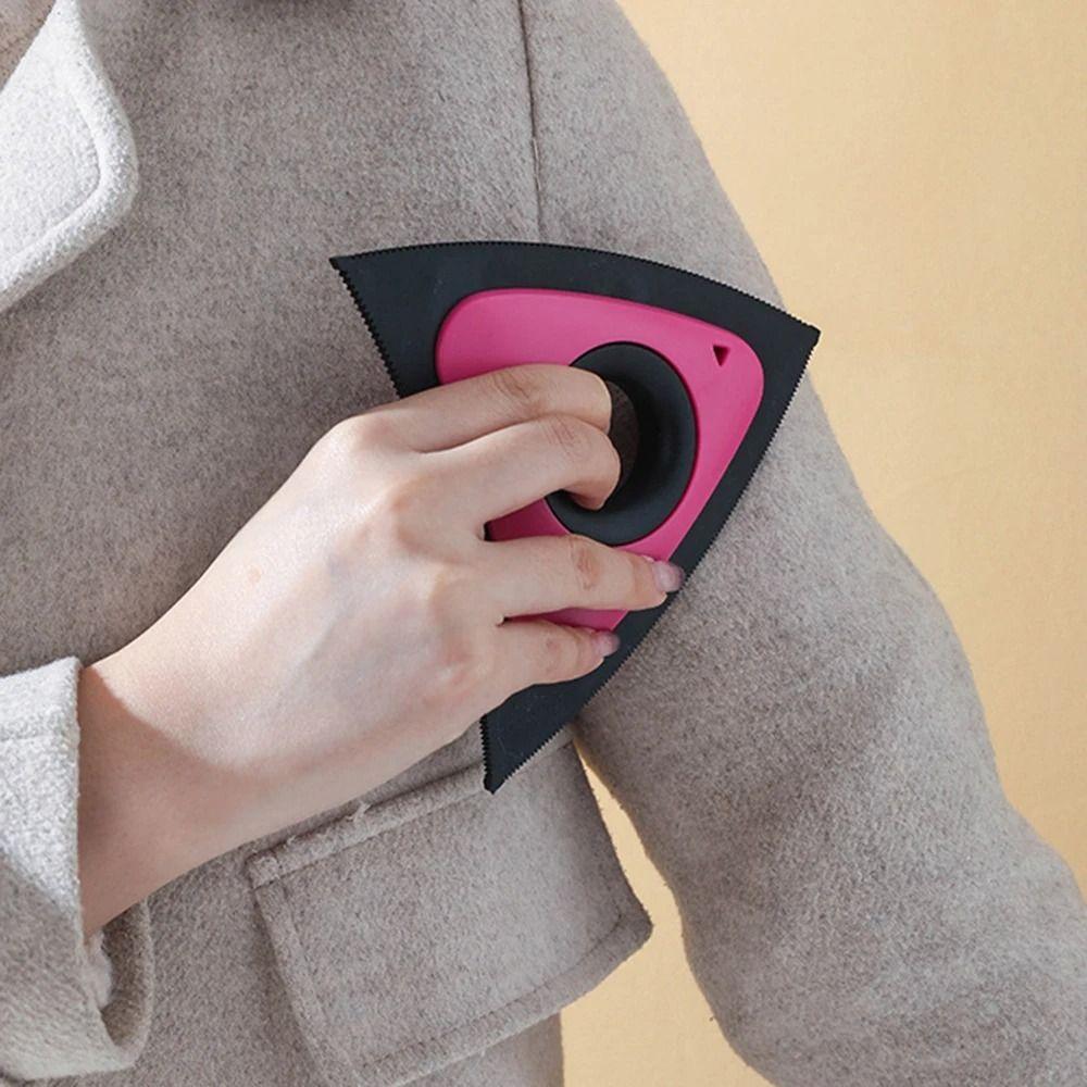 Durable PP Pet Hair Remover Reusable Triangular Hair Remover Brush TPR Removable Brush Triangular Hair Adhesive Household Use