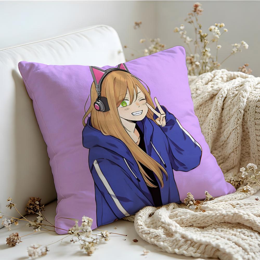 Cushion Cover  Linen  SkinFriendly Soft Decorative Case For Sofa Home Decor Kwaii AAkane KKinoshita Pillow cover