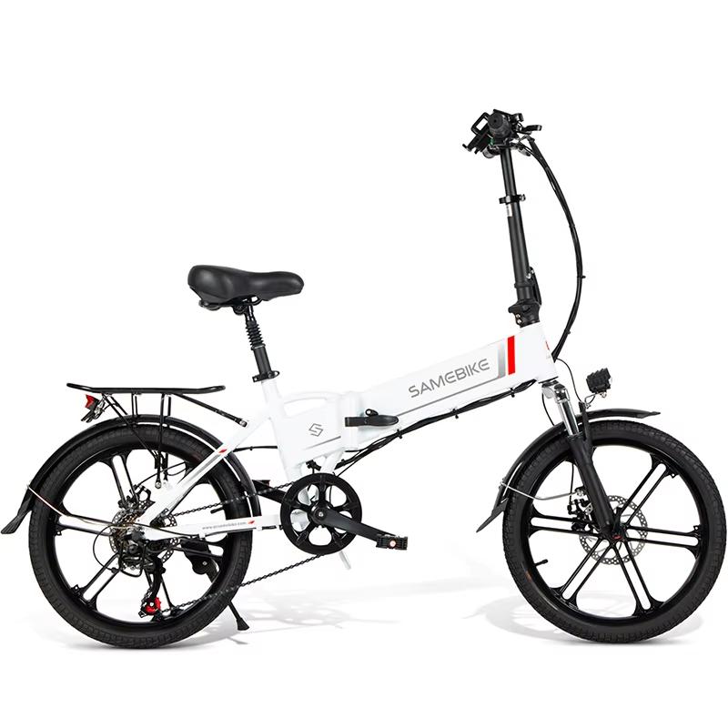 SAMEBIKE 20LVXD30-II Składany Rower Elektryczny dla Dorosłych 20-calowy Miejski E-bike z Wyjmowaną Baterią 48V 10.4Ah