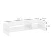 24" Max PC Monitor Stand with 2 Open Shelves. Made of Transparent Acrylic. 50.8x19x12cm