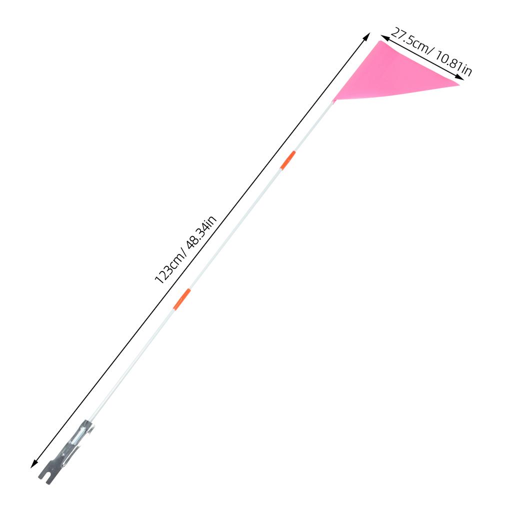 Bike Flag With Pole Adjustable Glass Fiber Flagpole For Bikes Cycling Warning Flags Advertising Home Decor Cycling Tail Flag