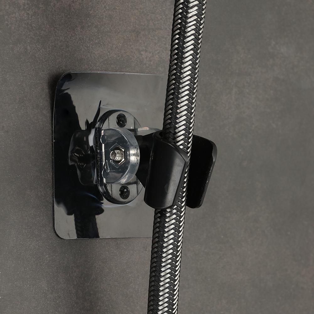 Accessories Adjustable Self-adhesive Bathroom Hooks Wall Rack Shower Head Holder Shower Bracket