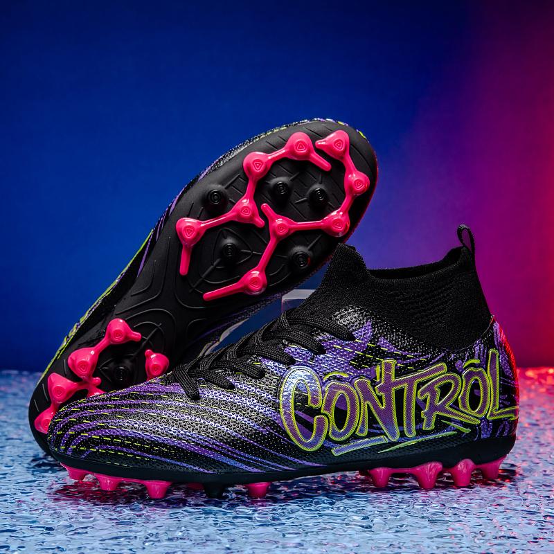 New Men Soccer Shoes Football Boots High-quality Indoor Sports Shoes Outdoor High Ankle Non-Slip Ultralight Futsal Non-Slip