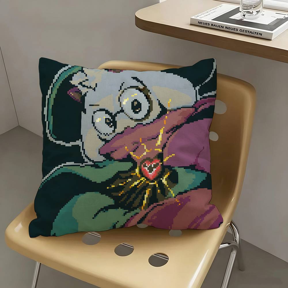 1pc T-oriel U-NDERTALE Game Pillow Case Fashion Square Pillowcase Bedroom Sofa Room Ins Decoration Leisure