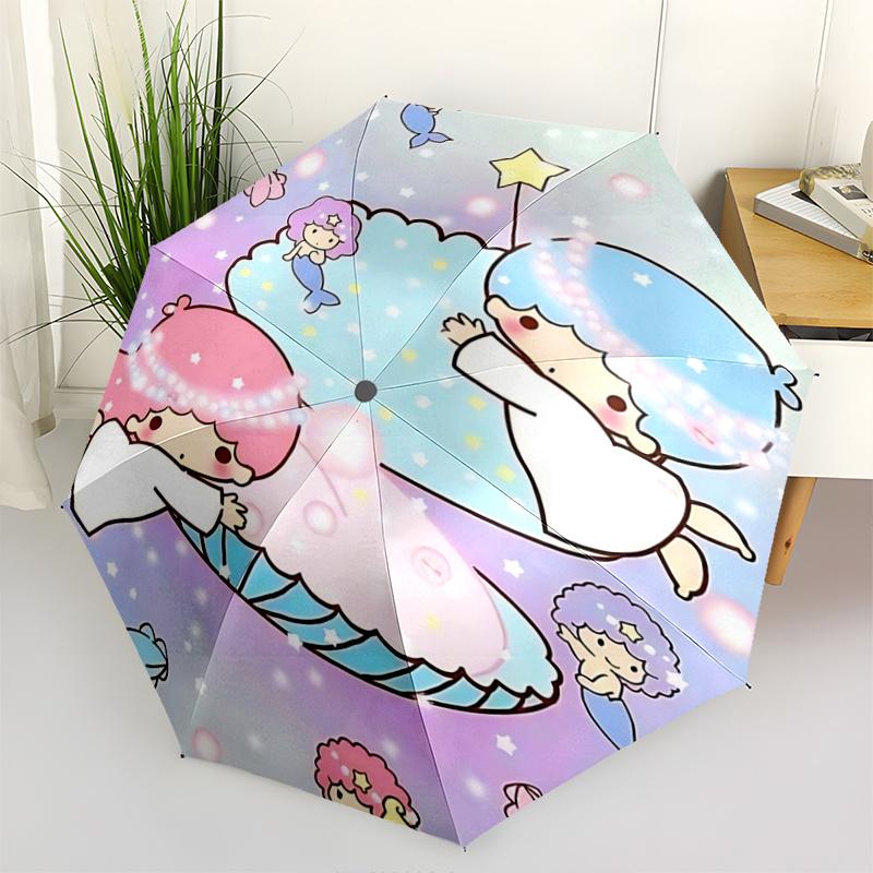 

1pc Mermaid Fantasy Shell Umbrella - Automatic Open/Closed with Foldable Design, Iron Frame for Outdoor Use, Perfect Gift for Fans, Travelers, Daily U