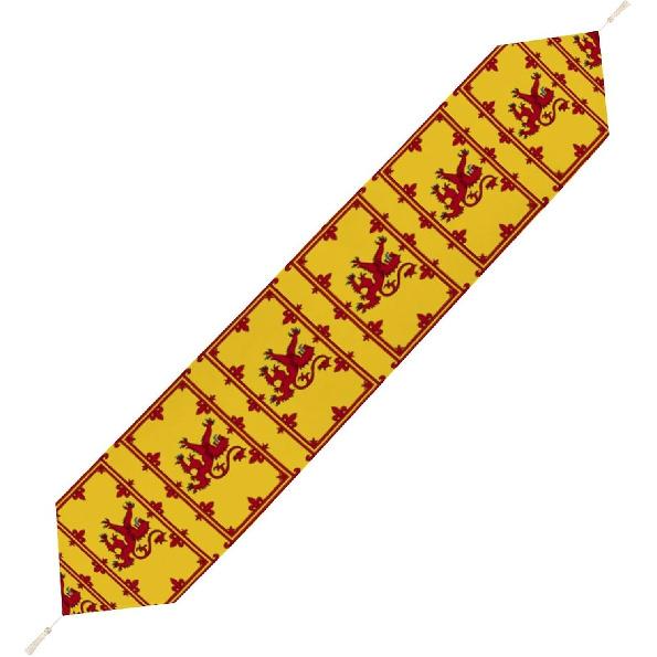Scotland Scottish Rampant Lion Plush Table Runner Farmhouse Dining Table for Wedding Party Decoration 70 79 90 Inches Long