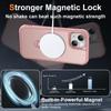 For iPhone 15 Case Compatible with MagSafe Rotatable Kickstand TPU+PC Shockproof Phone Cover