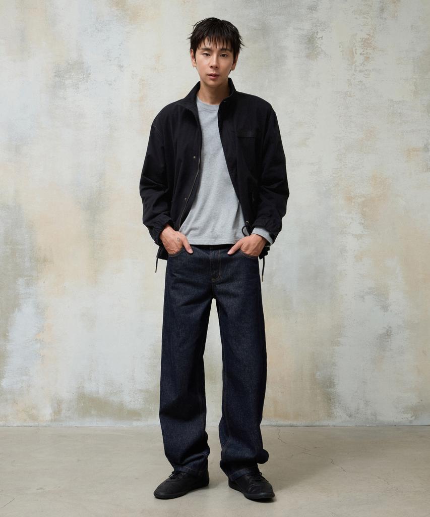 AGOD Washed Canvas Field Jacket [Black]