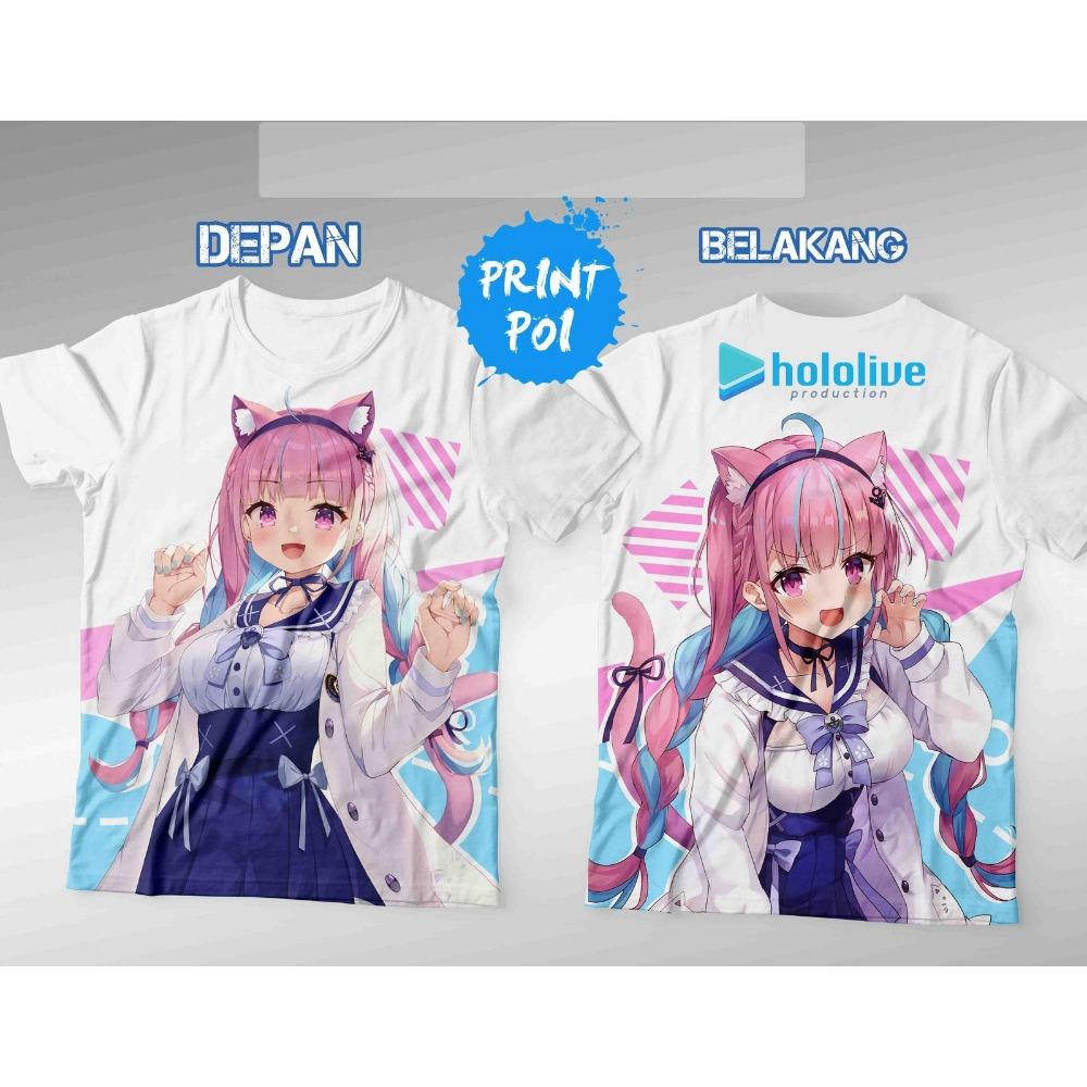 

2026 Men s T shirt Hololive VTuber Minato Aqua 3D Print Kawaii T-shirts For Men Women Anime Cartoon Top Harajuku Summer Clothing S