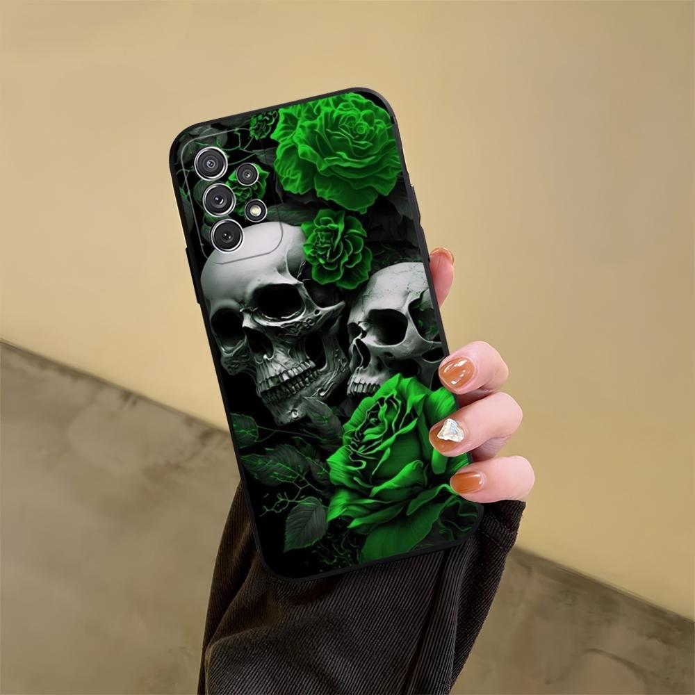 Skull Personality Cool Phone Case For Samsung S24 S25 S20 S26 S21 S22 S23 Ultra Fe Plus A05 A06 A16 A26 A36 A56 Cover