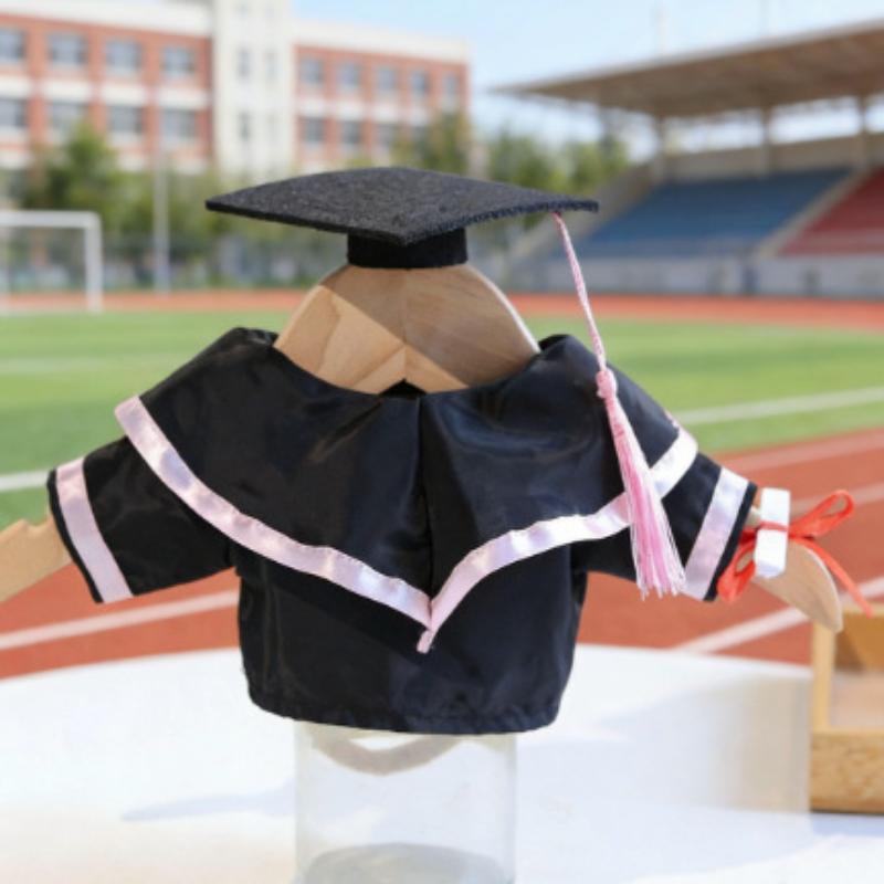 Graduation Suit Fits 30Cm Plush Bear Clothes Accessories Multiple Colors Cloth Graduation Dress Dolls Clothes