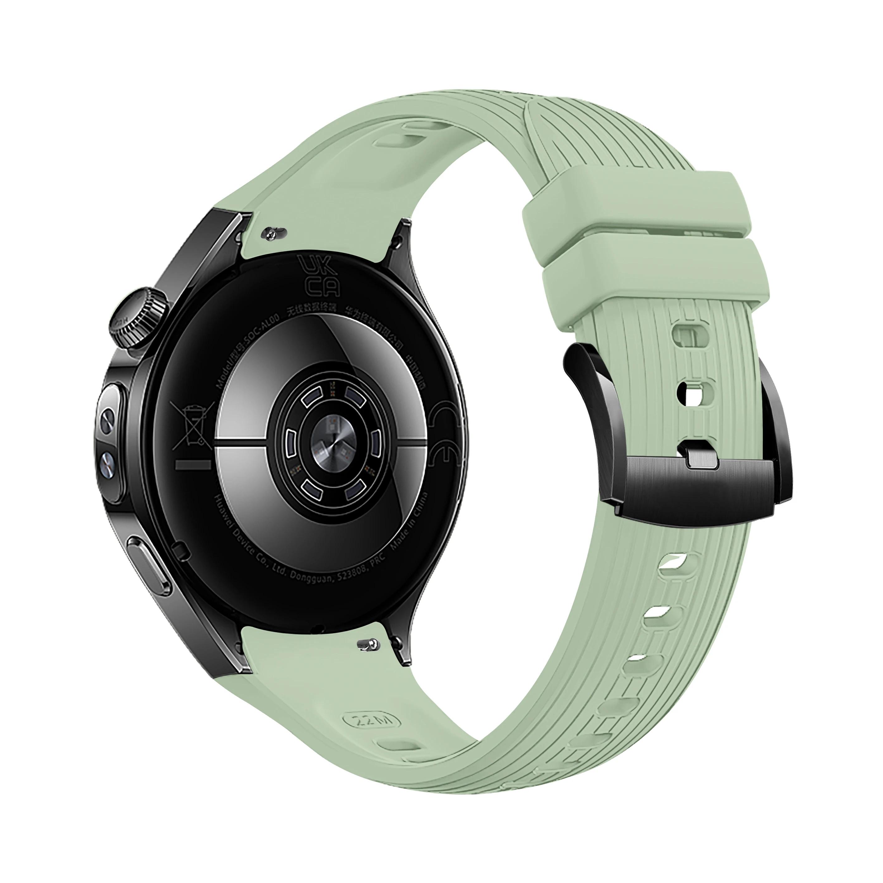 

Силиконовый ремешок для Huawei Watch GT 5 46мм Мягкий спортивный браслет для Huawei Watch GT 5 46мм Ремешок-браслет для умных часов Huawei Watch 5 46mm зелёный