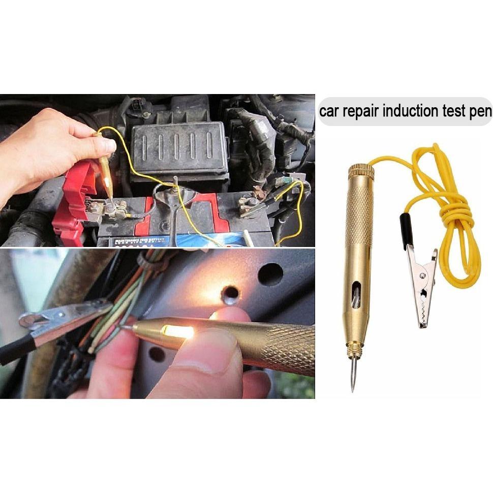 Current Voltage Current Tester with Alligator Clip Lamp Voltage, Car Light Tester Lamp 6V 12V 24V Lamp with Crocodile Clip for Cars Motorcycles