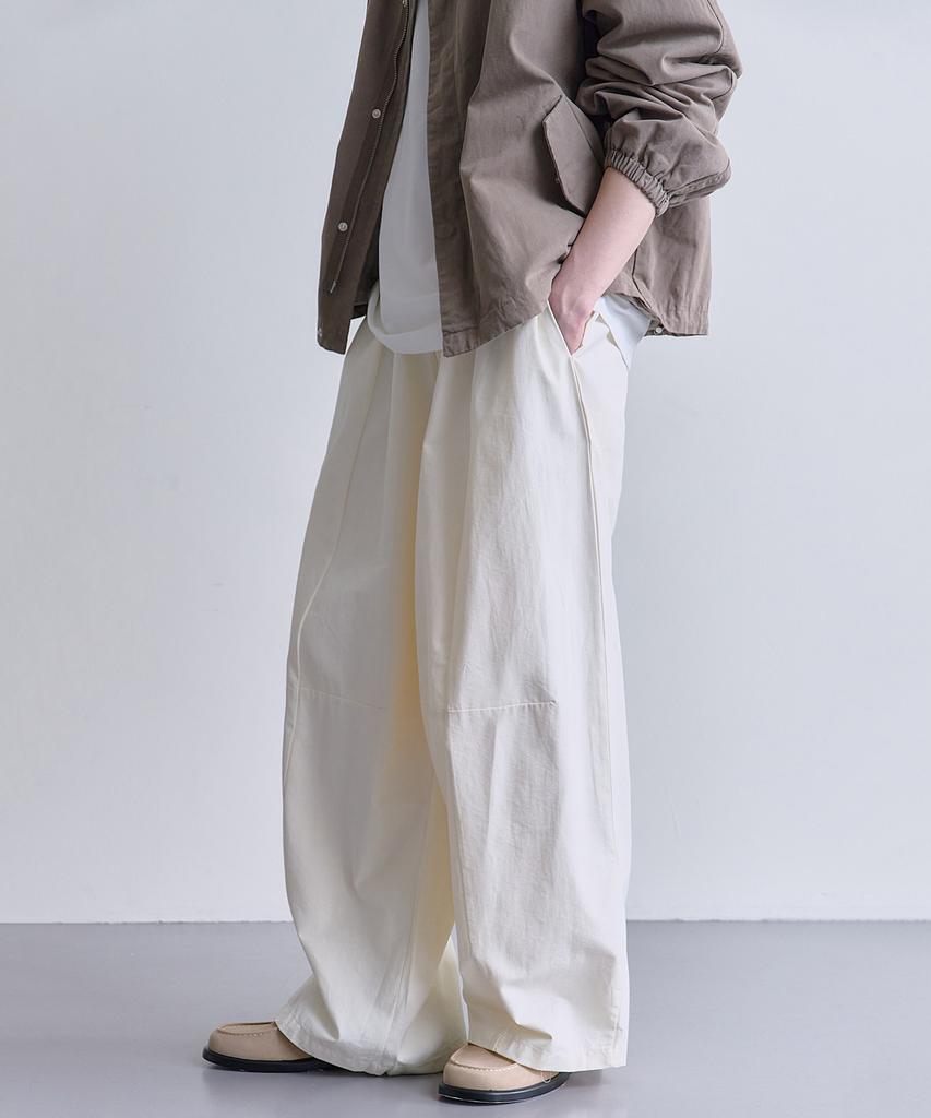 Ousa Nylon Cut-Out Wide Pants 3 Colors