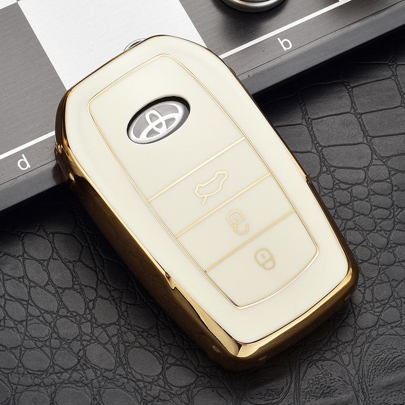 Toyota Key Case Cover for Highlander, Corolla, Crown, Prado, and Levin Models