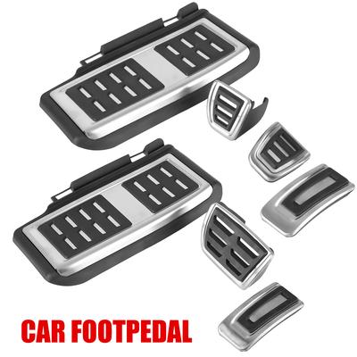 Pedale freno antiscivolo per Volkswagen Golf 7 Accessori auto 3/4 pezzi Set pedale acceleratore in metallo nero argento