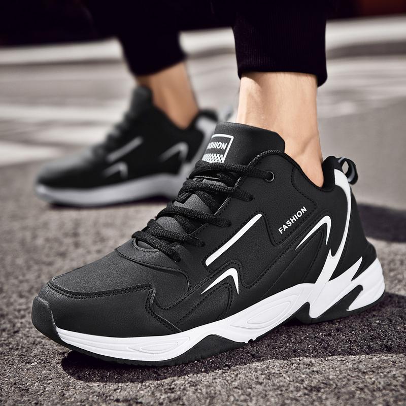 Winter velvet cotton shoes leather travel shoes large size shoes sports warm running shoes
