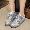 Summer Fashion Mesh Breathable German Training Shoes Women's 2025 New Lace-up Heightening Sports and Leisure Versatile Forrest Gump Shoes