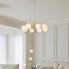 Modern Minimalist Cream Style Chandelier - Tulip Design for Living Room, Bedroom, or Dining Area