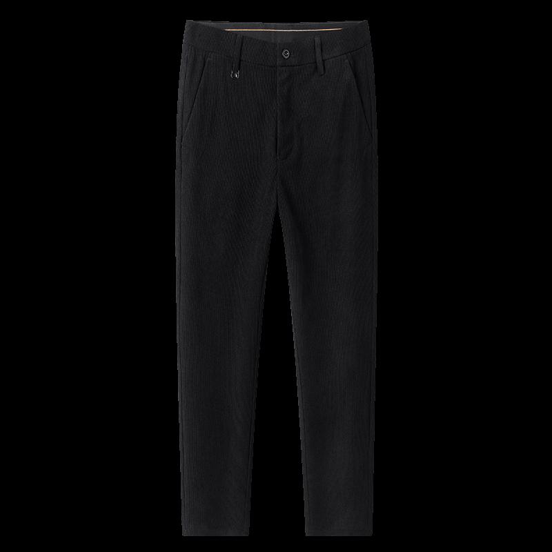 Shanshan Men's Thickened Corduroy Straight-Leg Business Casual Trousers