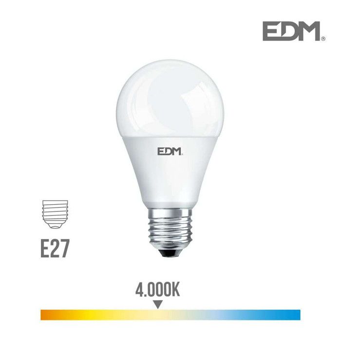 Ampoule LED Standard E27 17W 1800 Lm 4000k Lumière Du Jour - EDM 98354