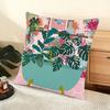 Botanical Plants Boho Vase Cushion Cover Soft Short Plush Pillow Cover Smooth Cozy Texture Aesthetic Cushion Case Home Decor