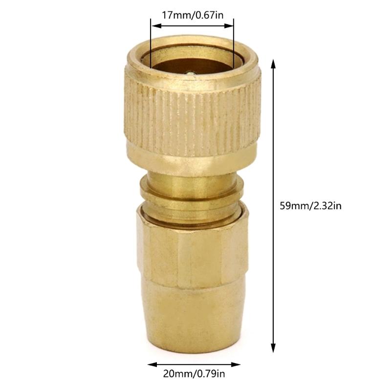 Connettore Telescopico in Ottone da 3/8 di Pollice Connettori per Tubi dell'Acqua Espandibili Retrattili Raccordi di Collegamento per Lavaggio Auto
