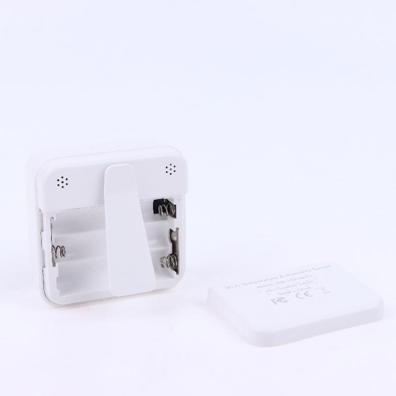 WLAN Temperatur-Feuchtigkeitssensor Heimvernetztes Thermometer mit Hintergrundbeleuchtung LCD Innen-Hygrometer Sprachsteuerung