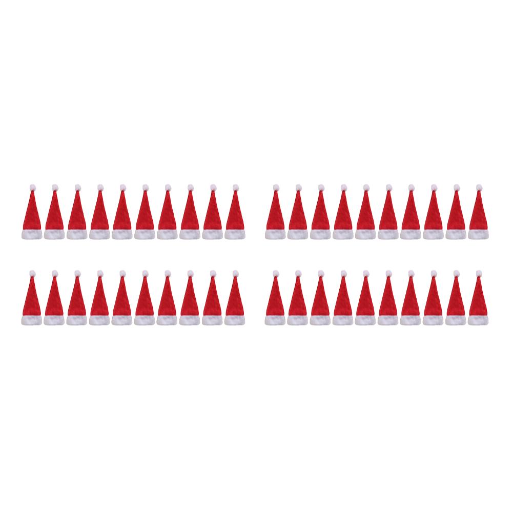 Christmas Lollipop Hats Festival Party Supplies Xmas Lollipop Cover Creative Chic Ornament for Kitchen Utensils Soda Wine Bottle