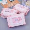Sanrio Hello Kitty Baby Feuchttücher, 80 Stück - Dicke Einwegtücher zur Hand- und Mundreinigung
