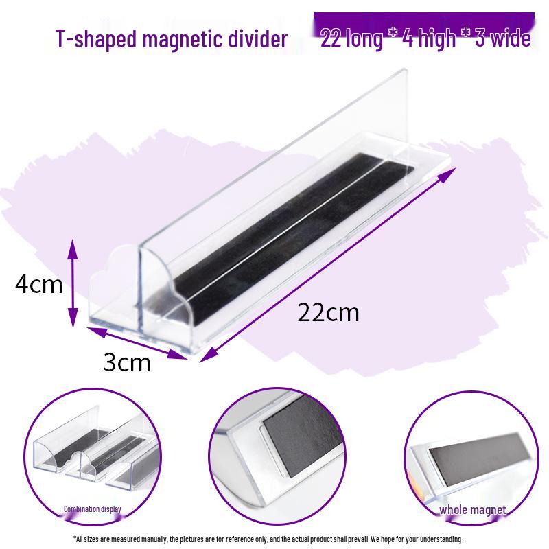 Plastic Shelf Divider for Small Items In Supermarkets and Convenience Stores