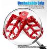Electric Dirt Bike Foot Pegs CNC for ETM RTR/Lite Red, 7075-T7 Aluminum Alloy | Wider Anti-Skid Platform | Anodized Finish | Direct Fit | Easy