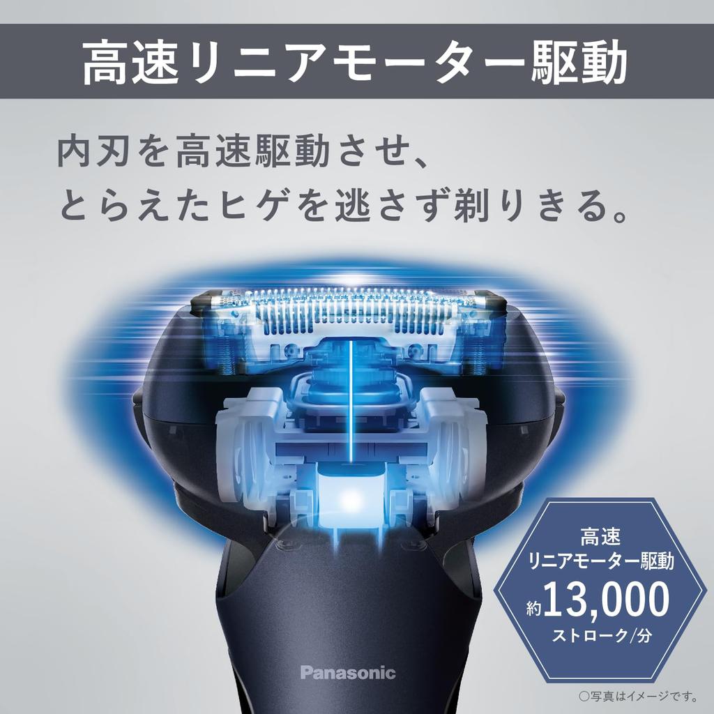 Panasonic Lamdash 3-Blade Electric Razor Men ES-L360W-A Blue Charging Stand 3D Close-Fit Head