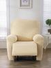 4Pcs/Set Water Repellent Recliner Sofa Cover Polar Fleece Single Relax Armchair Case Elastic Chair Slipcover Furniture Protector