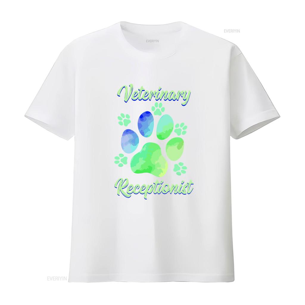 Vet Tech T Shirt Reception Veterinarian Animal Veterinary Receptionist Vintage Washed Fashion Soft Streetwear Stylish Casual