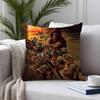 H-Helloweens Rock Band Pillow Case Plush Fabric Soft Pillowcase Double Sided Print Cushion Cover Household Gifts