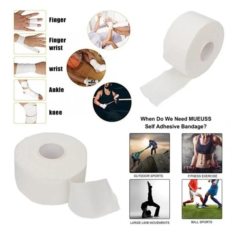 Wasserdichtes Elastisches Klebeband, Medizinische Baumwollbinde, Sport-Stützband, Atmungsaktives Verbandband für Muskelzerrungen, Verletzungen, Physio-Pflege