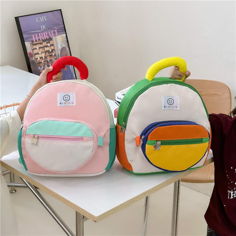 Children Backpack New Korean Style Splicing Kindergarten Schoolbag Boys And Girls Can Be Disassembled And Used Baby Backpack