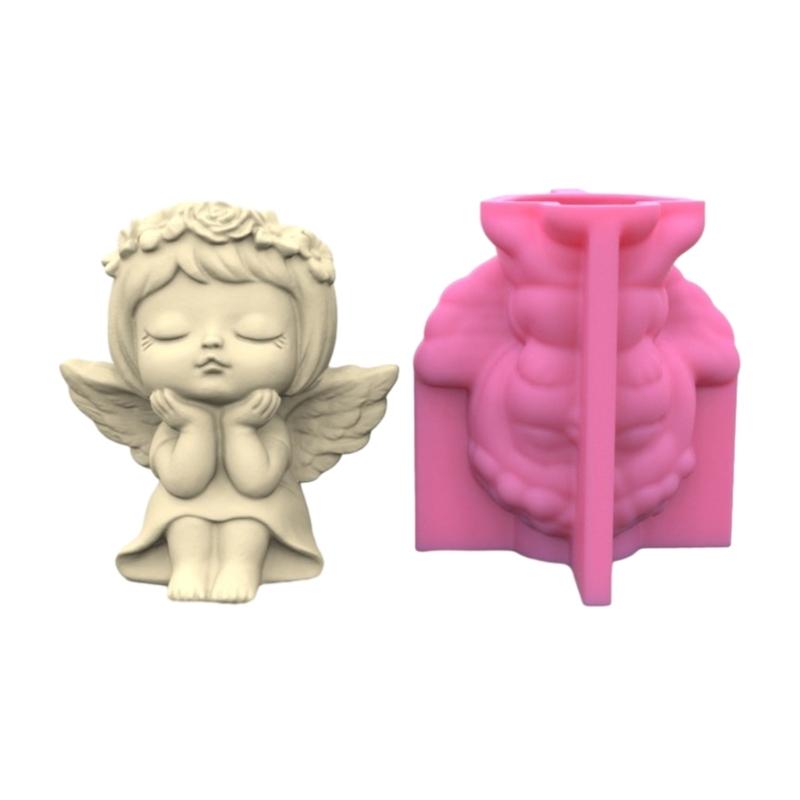 Flower Pot Silicone Mold Concrete Cement Plant Pot Mold Flowerpot Epoxy Resin Mould Makeup Brush Holder Organizer Mold