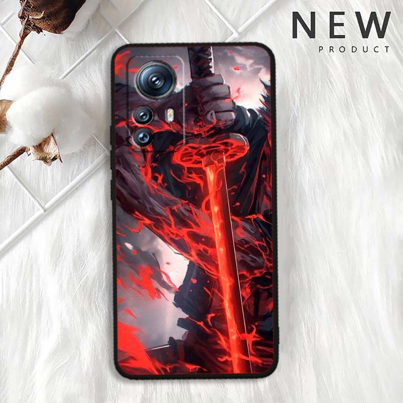 Ancient Style Swordsman For Xiaomi Mi 15 14 13 13T 12 12T 12S 11 11i 11T Pro Ultra Lite 5G Black Soft Phone Case