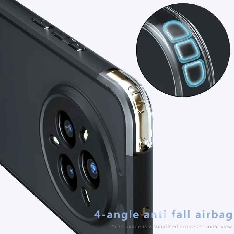 Shockproof Armor Case for Realme 14 Pro Plus Realme14 Matte Acrylic Hard Back Cover for Realme 14 Pro+ 14T 14X PC+TPU Bumper